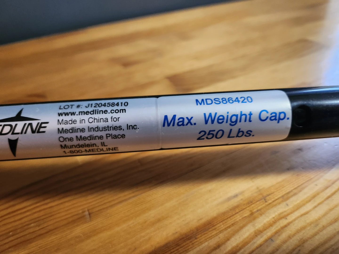 Medline Offset Handle Adjustable Aluminum Cane - photo 2