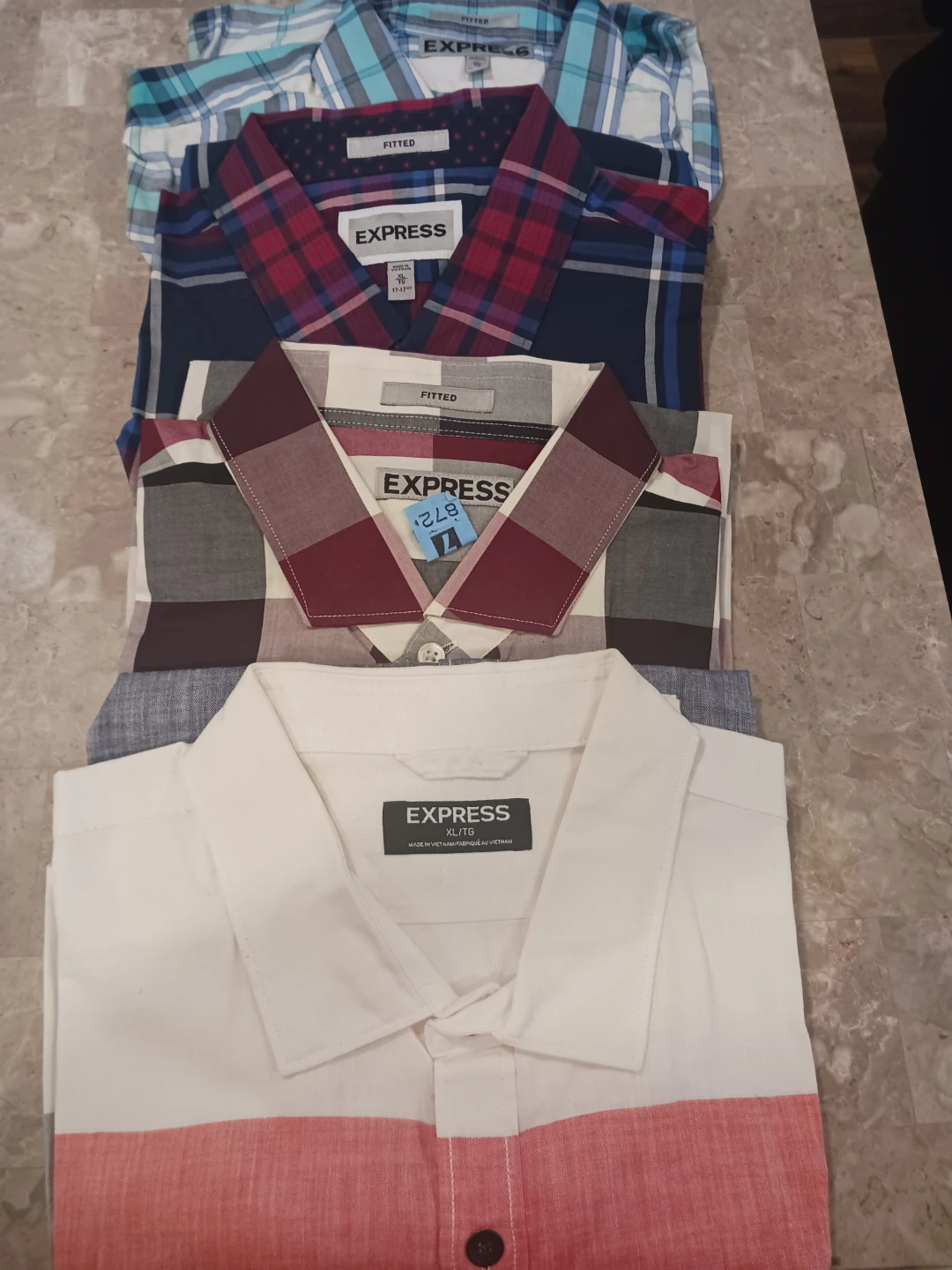 Express Men's Fitted Shirts Bundle
