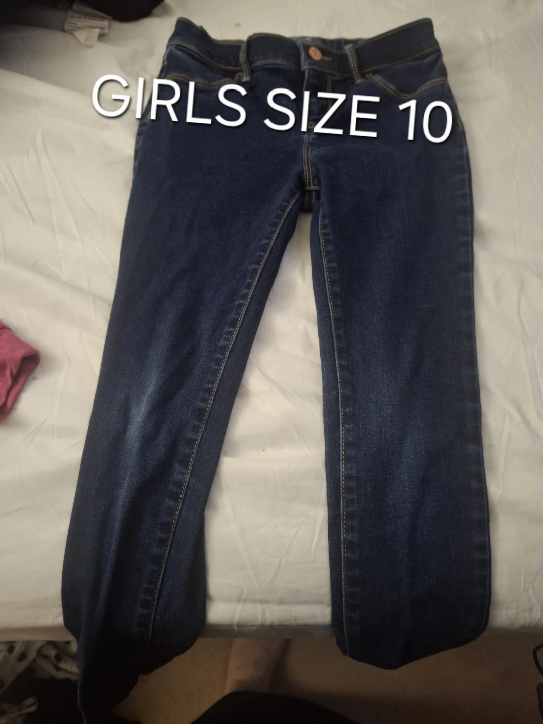Girls Blue Denim Jeans Size 10