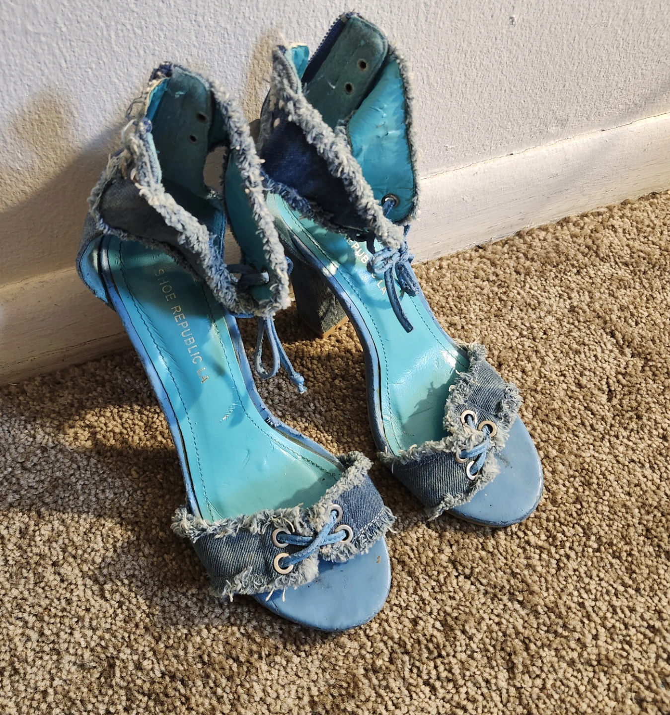 Women's Jean Sandals Heels