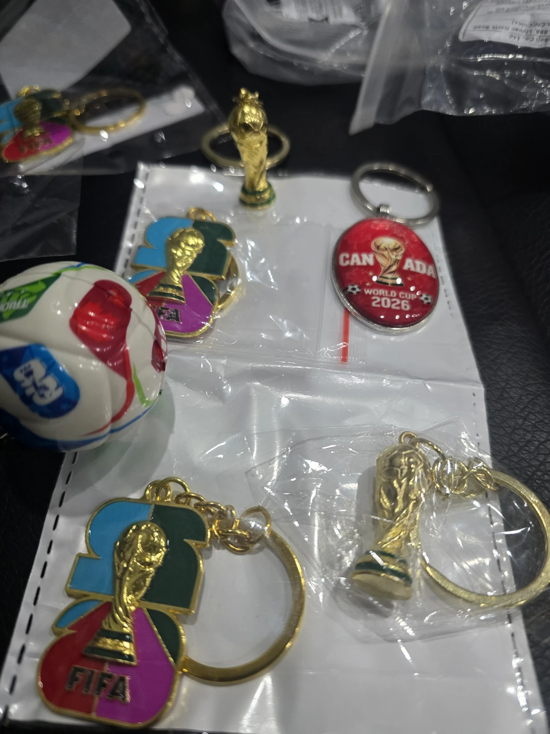 FIFA World Cup Trophy & Soccer Ball Keychains - photo 3