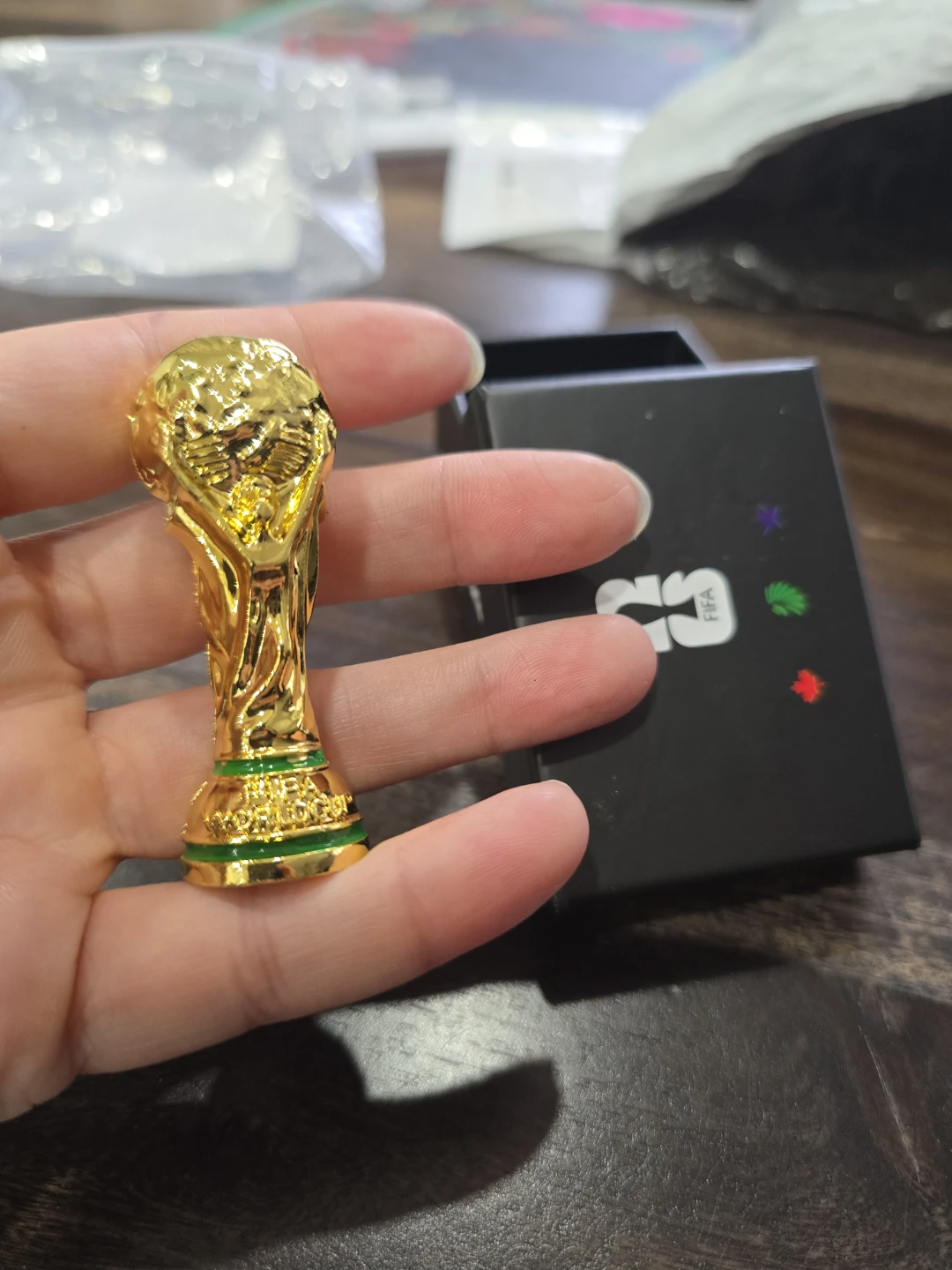 FIFA World Cup Trophy & Soccer Ball Keychains - photo 2