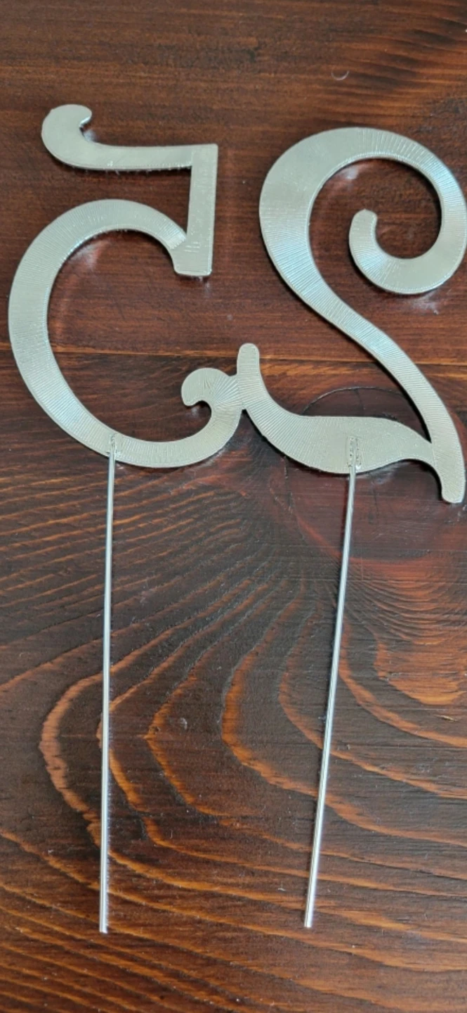 Silver "25" Cake Topper with Rhinestones - photo 3