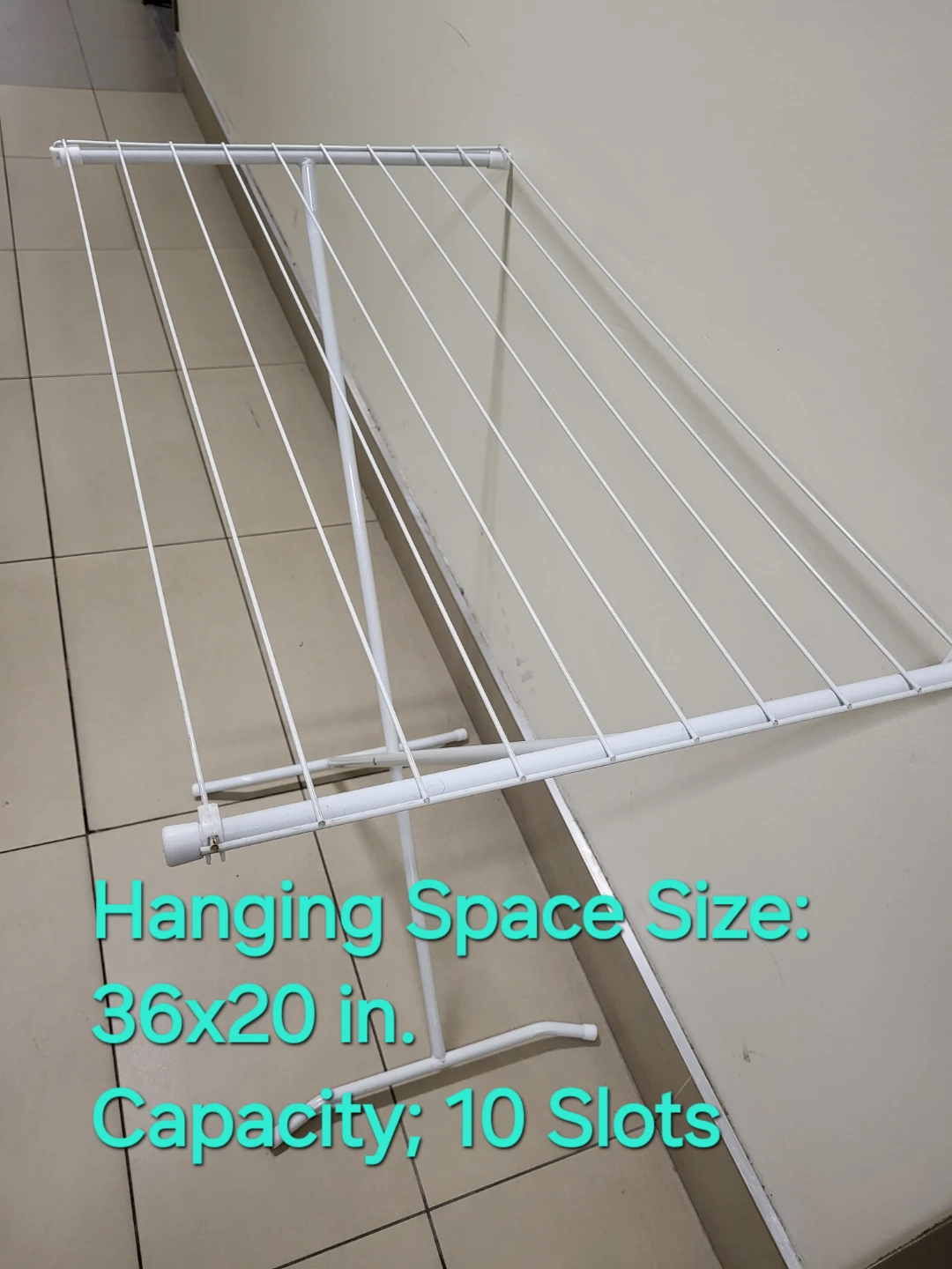 Folding Clothes Drying Rack – Space-Saving T-Bar Design
