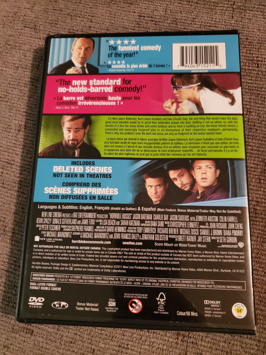 Horrible Bosses DVD ⚽ - photo 2