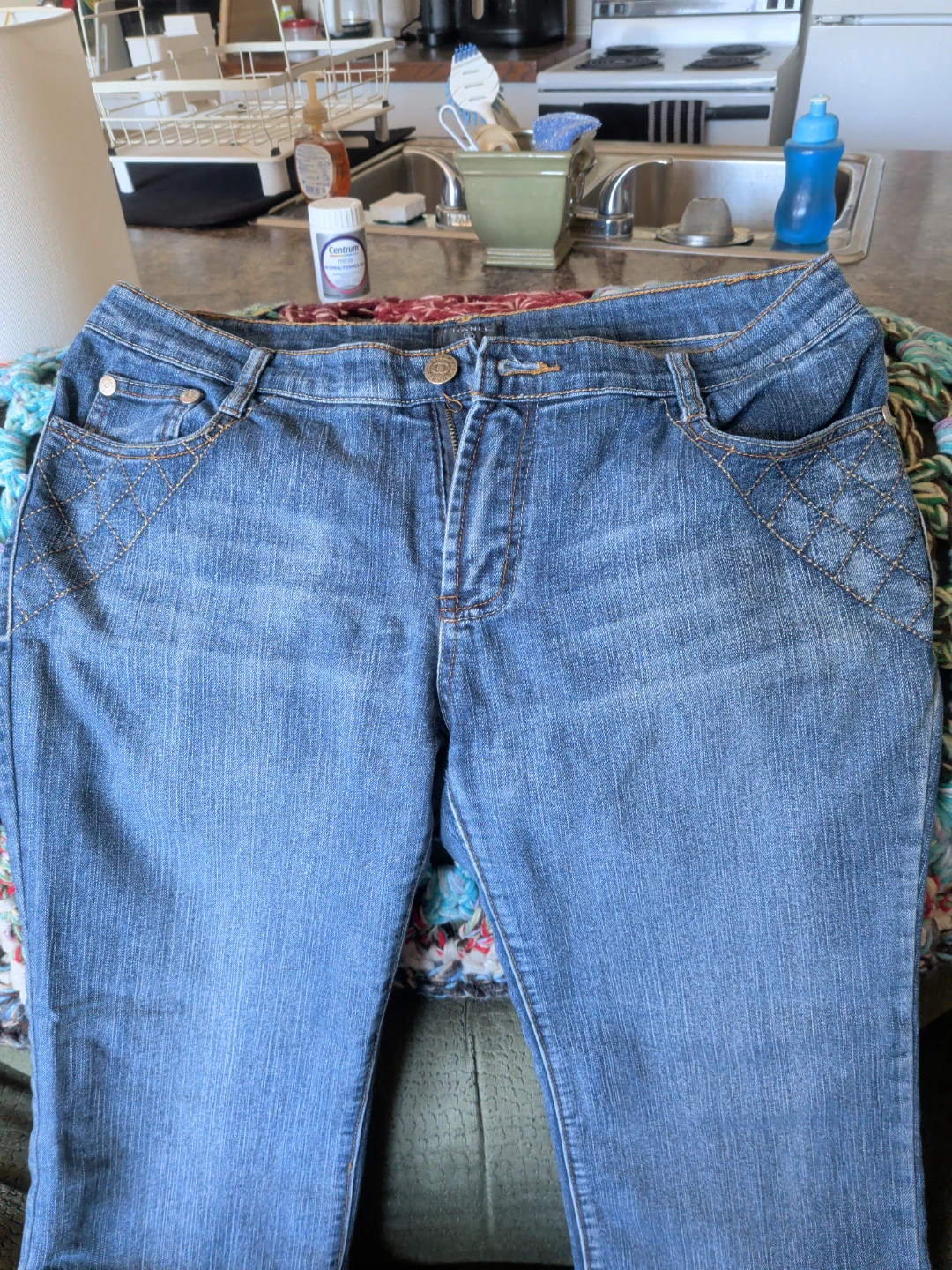 Coco CHANEL Jeans Women's Blue Denim