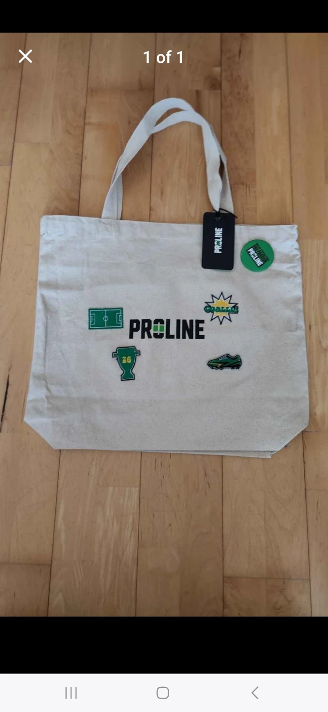 Proline Large Soccer World Cup Badges Tote Bag (Brand New)