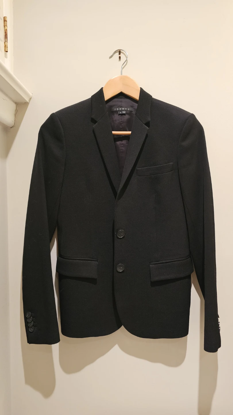 Theory Black Blazer Size 0
