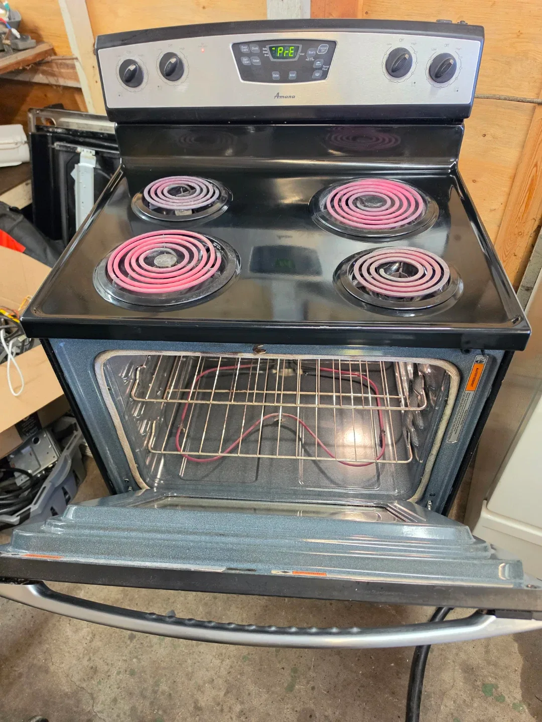 Amana Stainless Steel Electric Coil Range 30" - Delivery