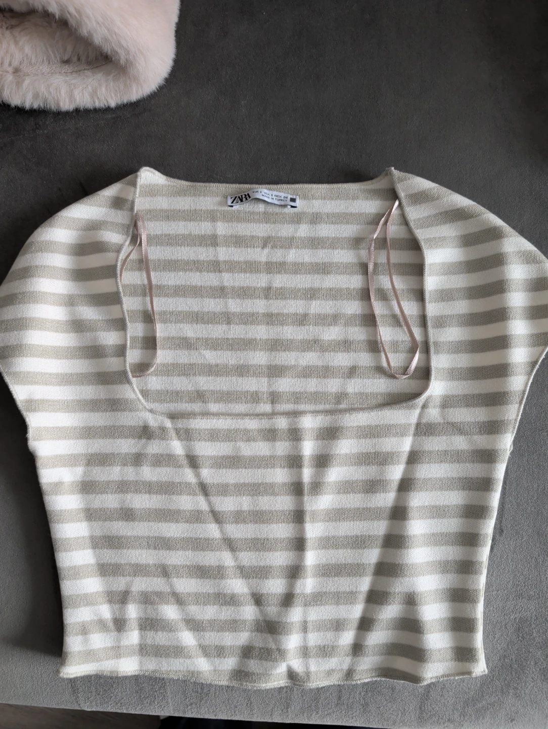ZARA Striped Knit Top ⚽