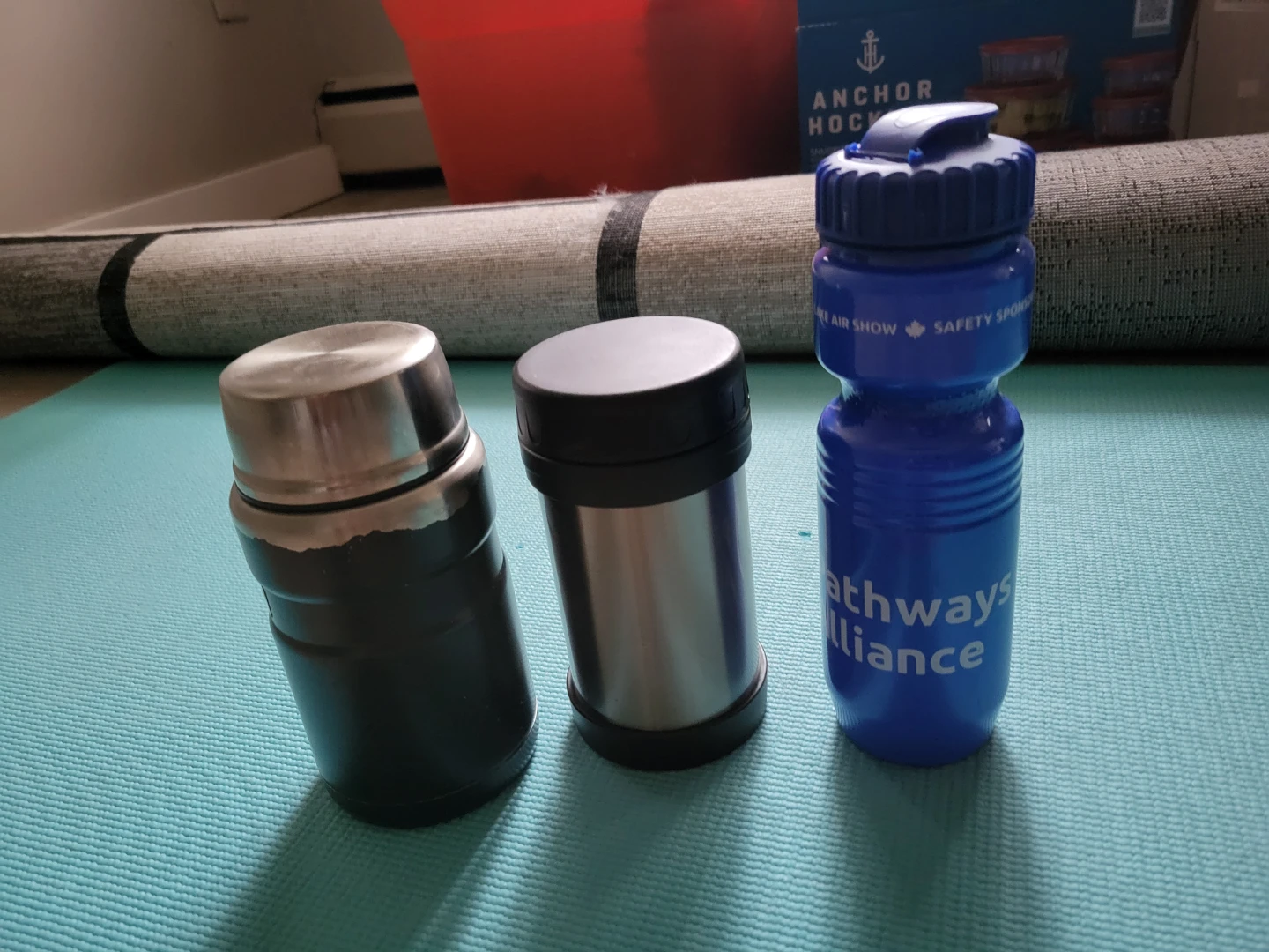 Thermos and Water Bottle Set