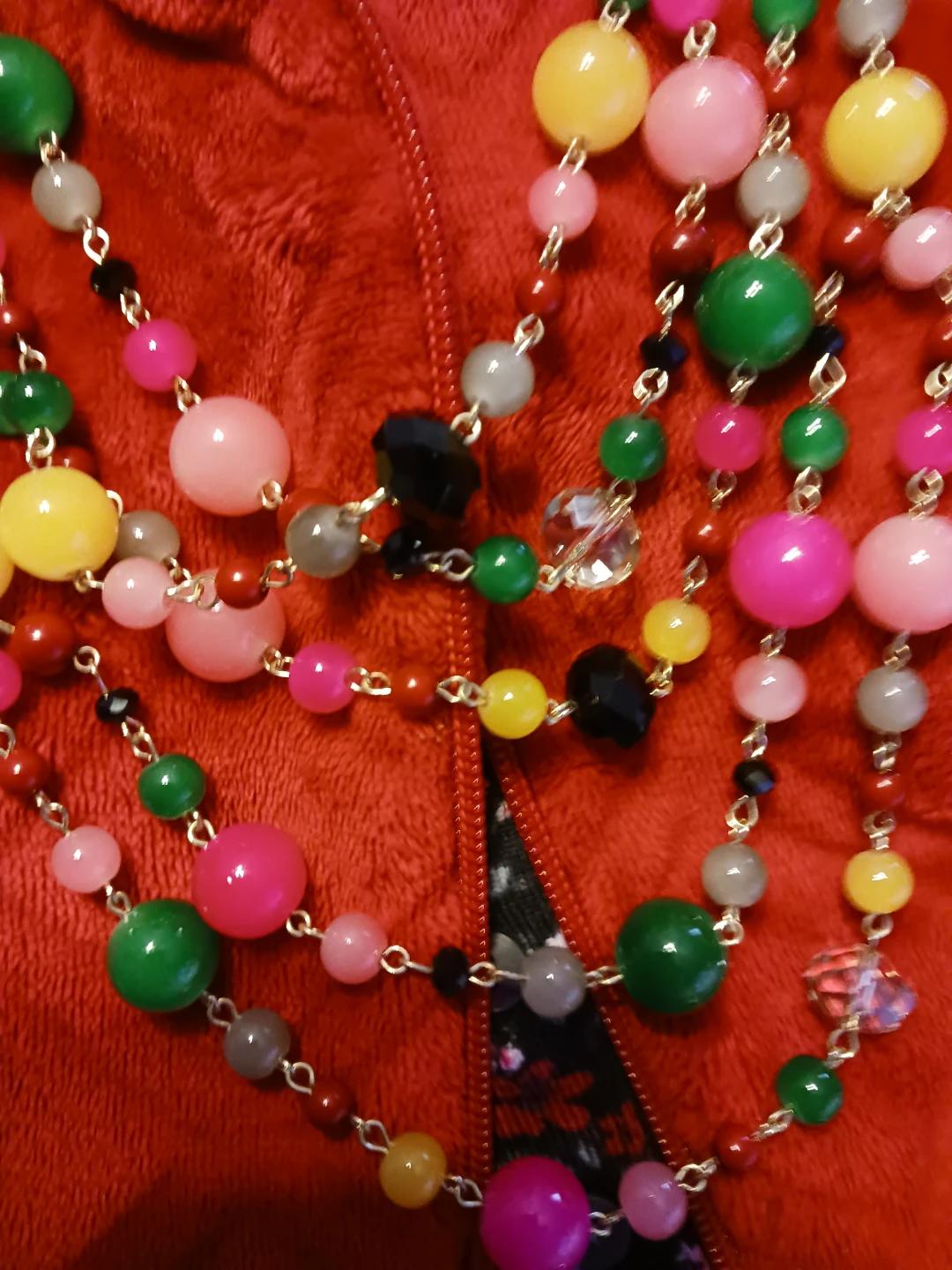 Vintage beaded Necklace - photo 3
