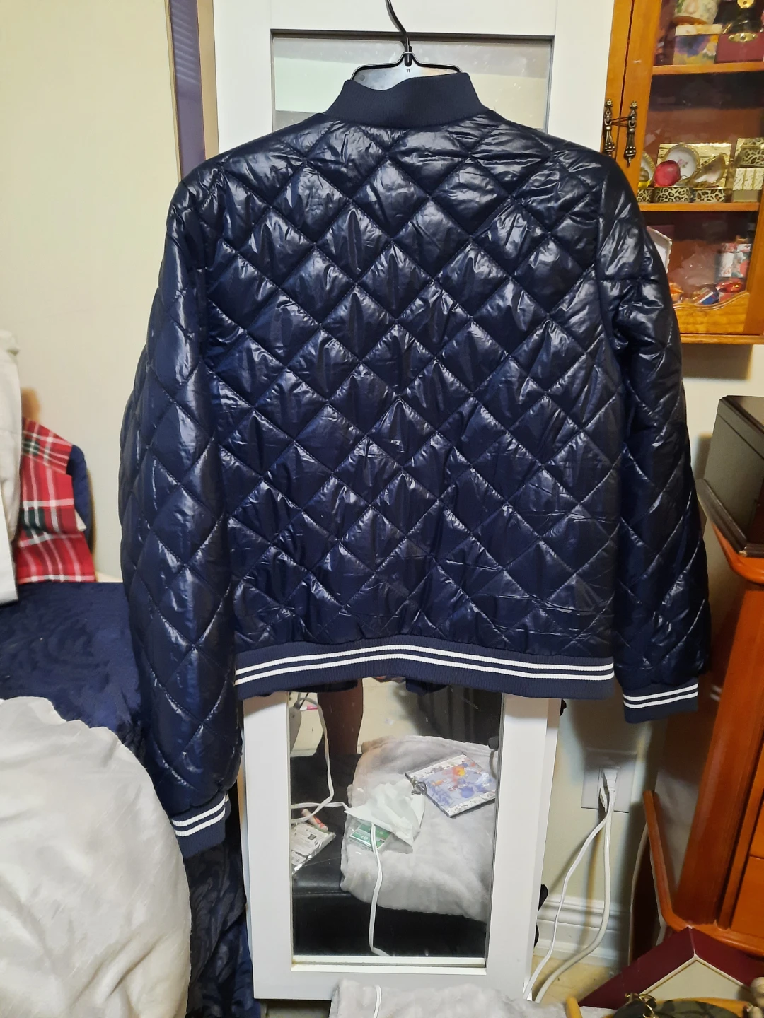 NWT KIDS Survival Gear Navy Puffer Quilted Bomber Jacket XL/TG - photo 2