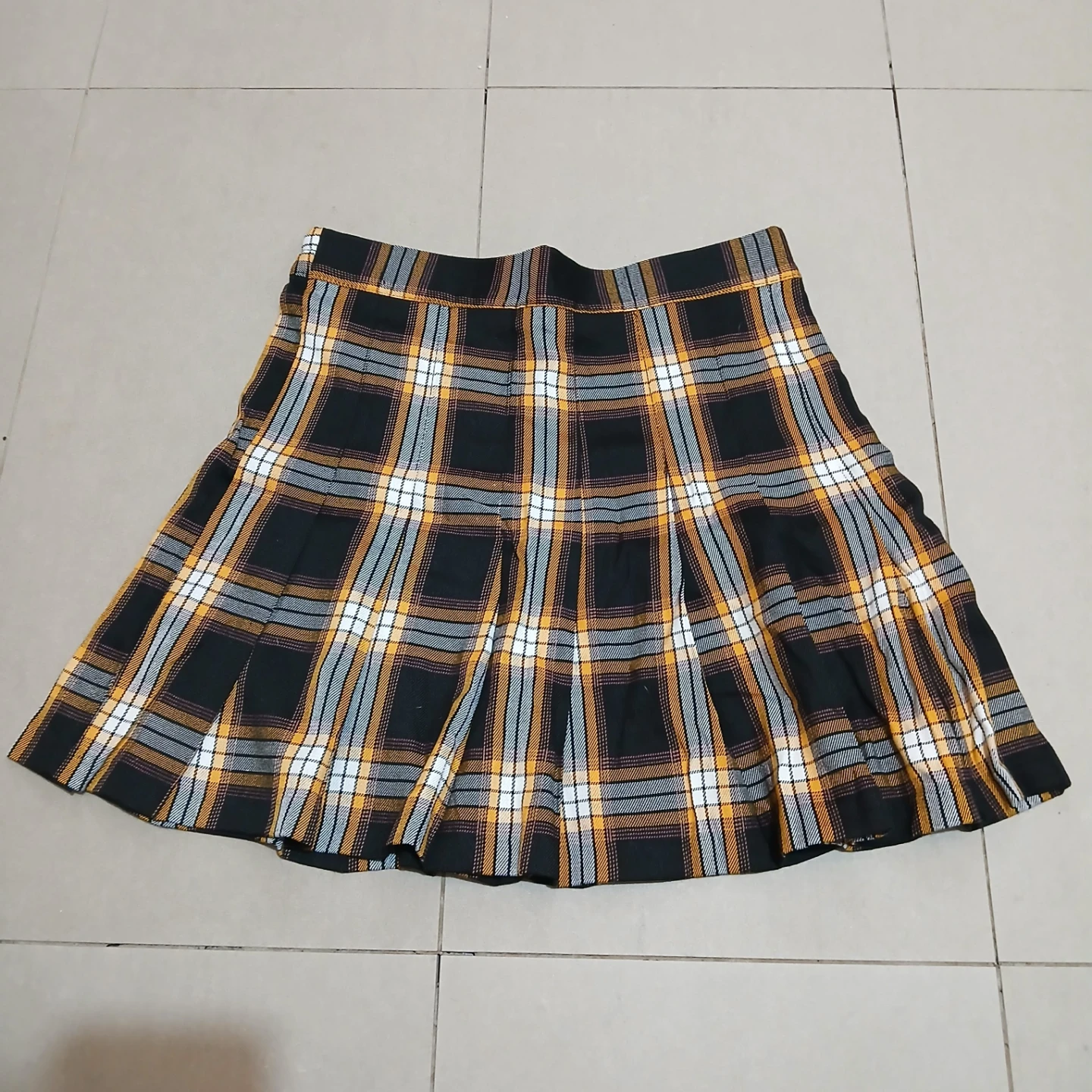 ⚽ Plaid Pleated Mini Skirt