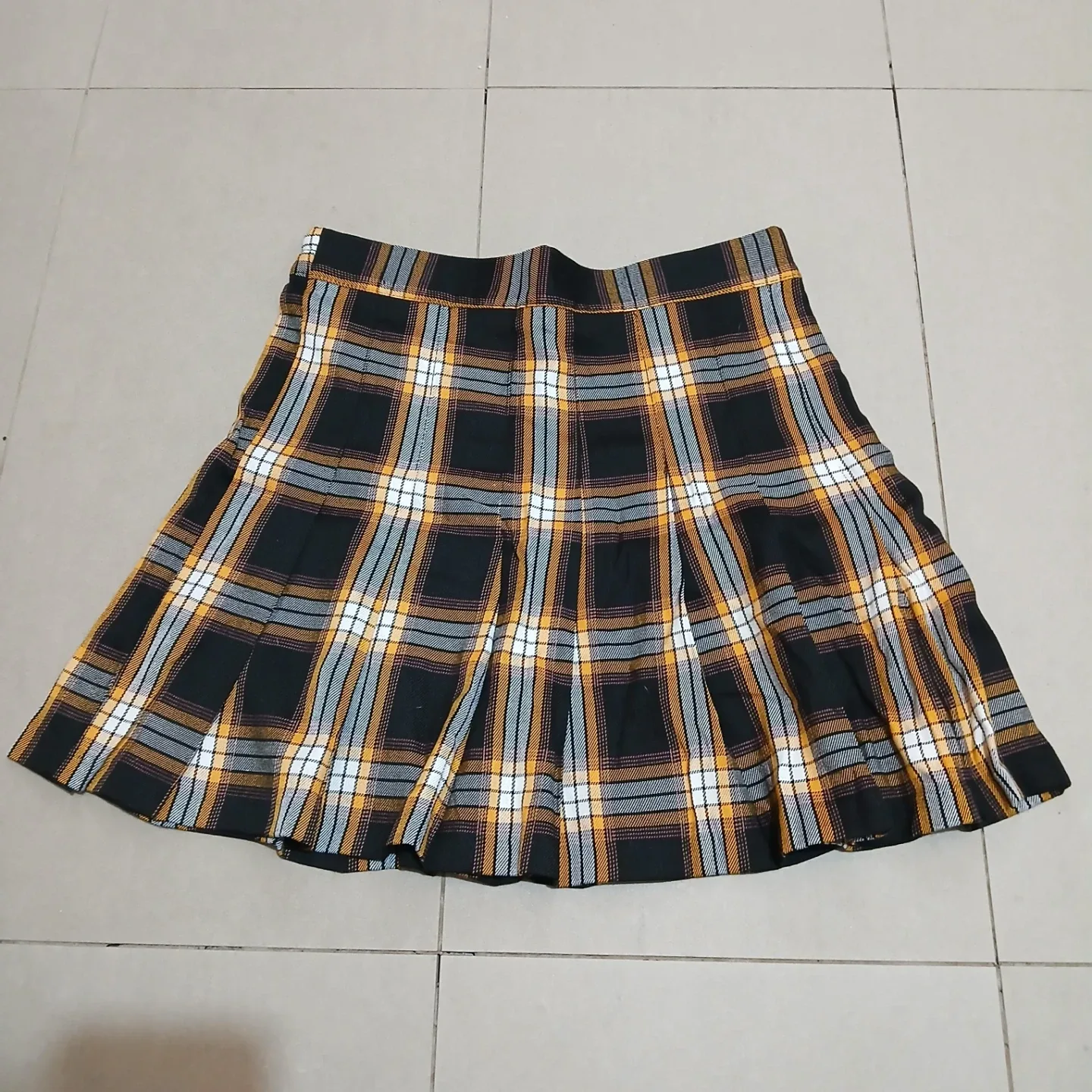 ⚽ Plaid Pleated Mini Skirt