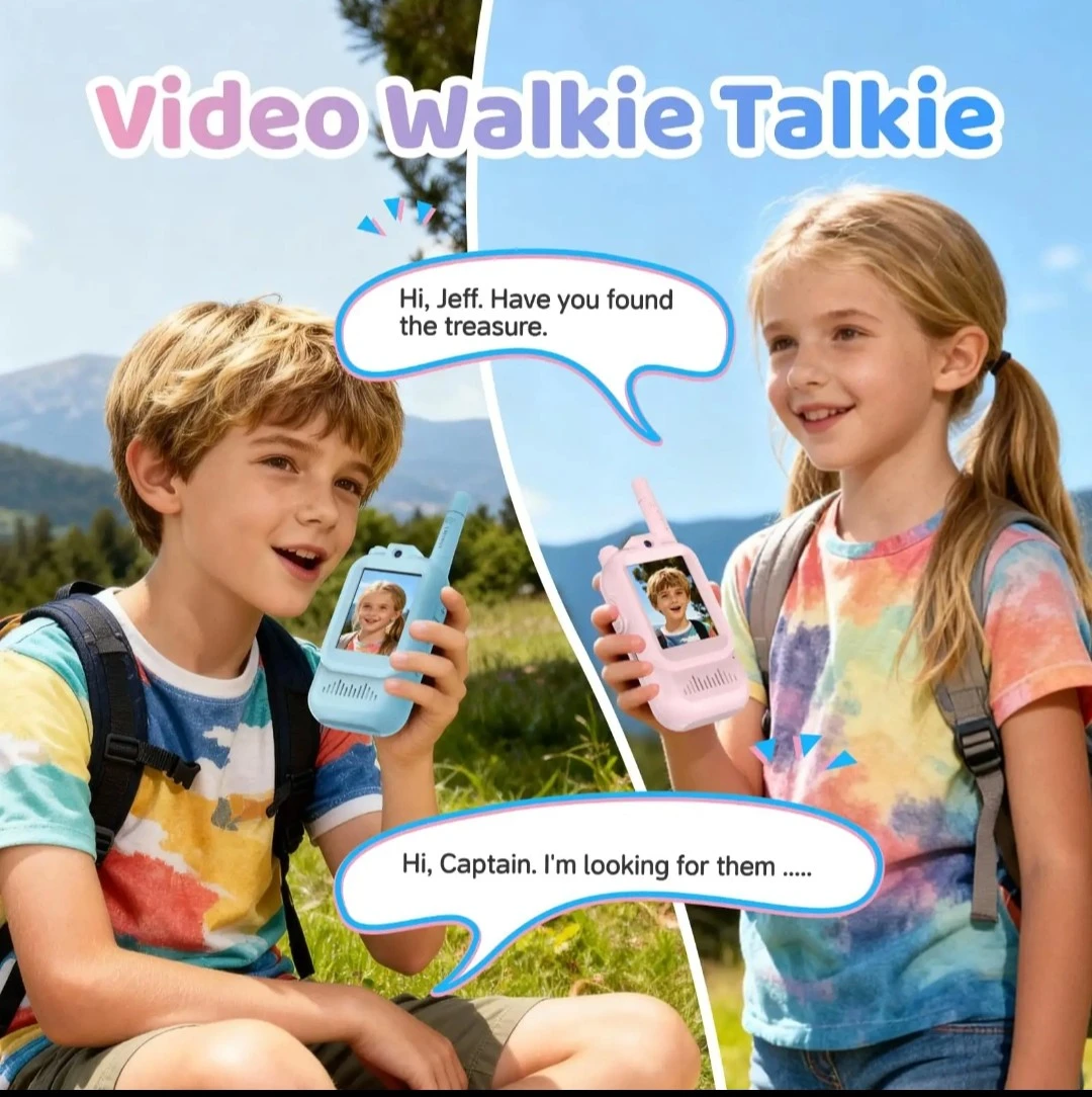 Video Walkie Talkie Children's Toy Set - Pink and Blue - photo 5