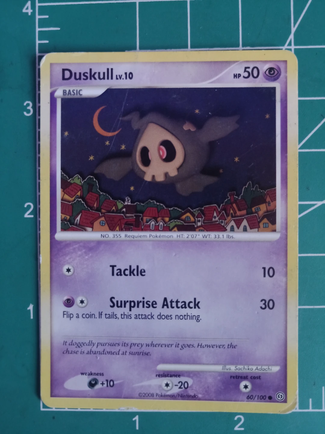 Pokemon Duskull LV.10 Trading Card