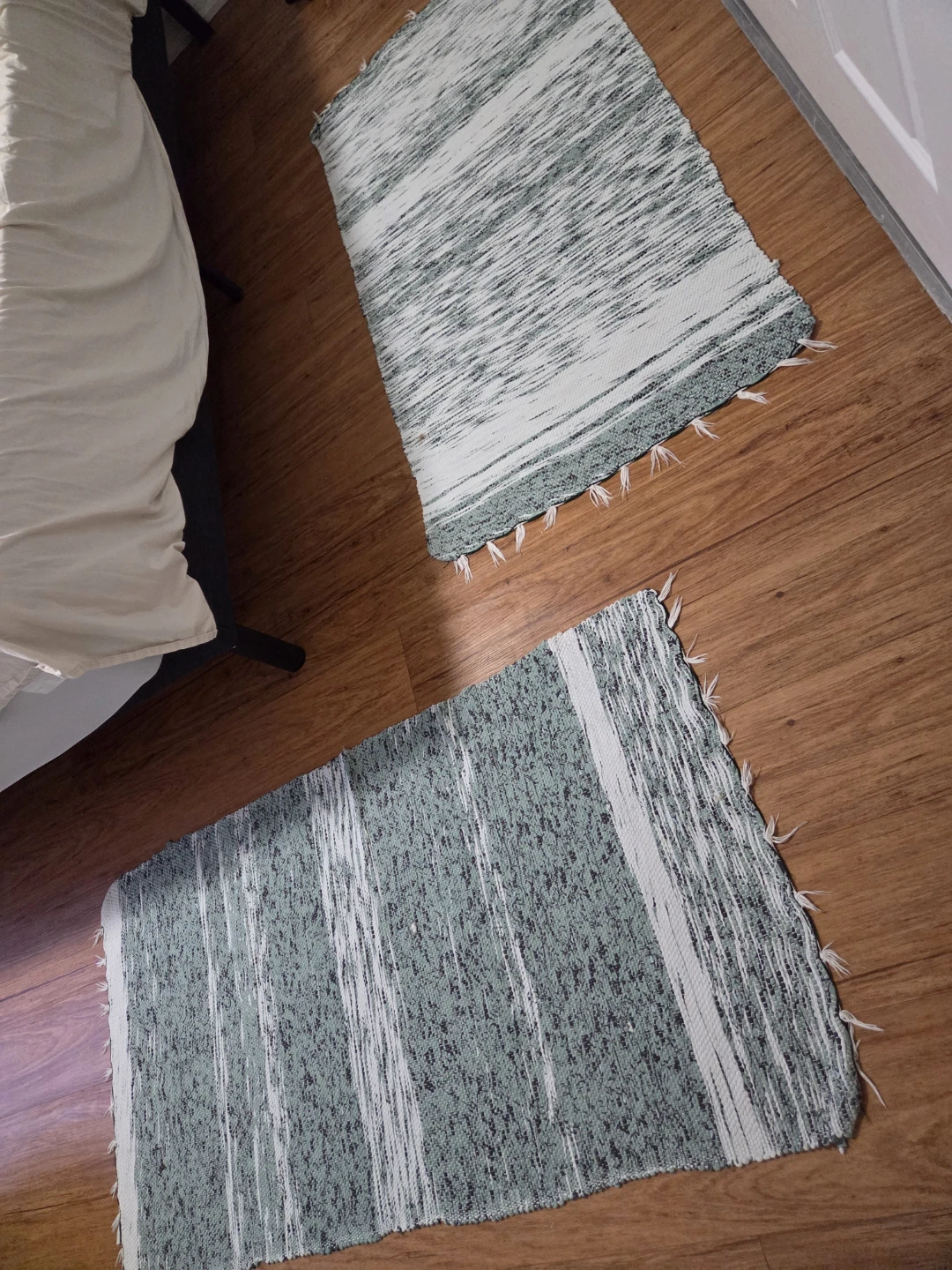 2 Striped Accent Rugs