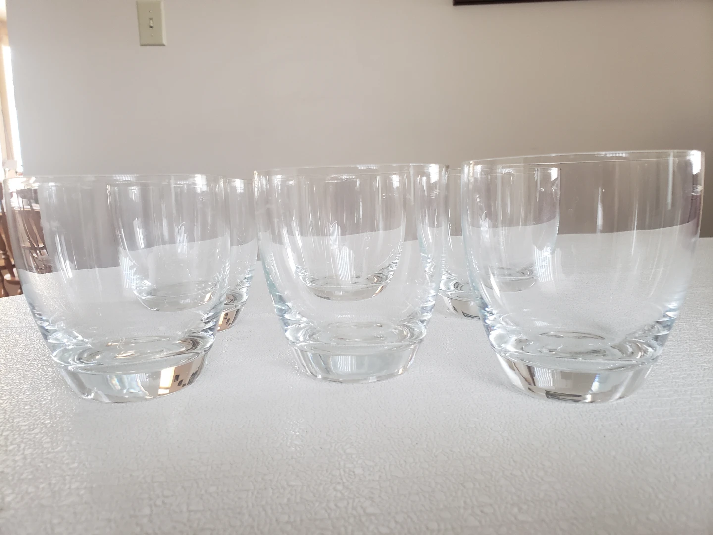 Clear Glass Tumblers - Set of 6