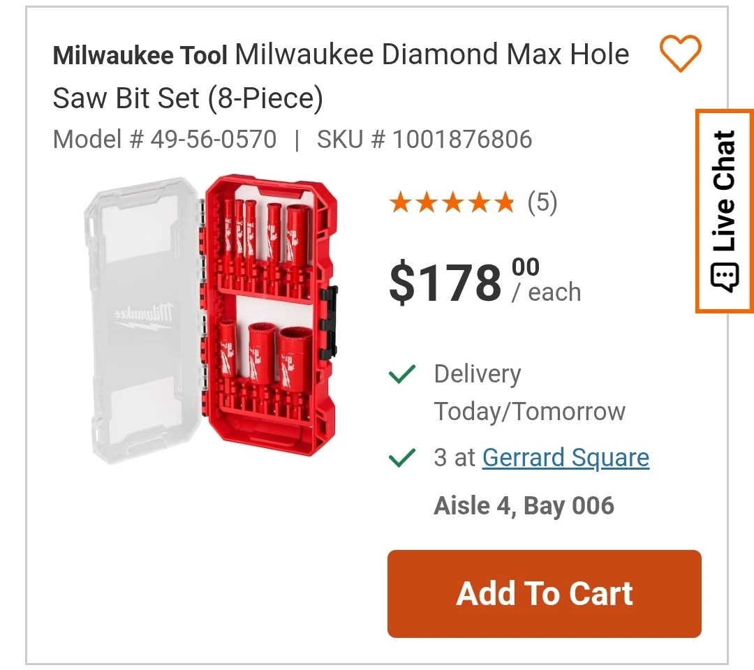 Milwaukee Tool Diamond Max Hole Saw Bit Set (8-Piece)
