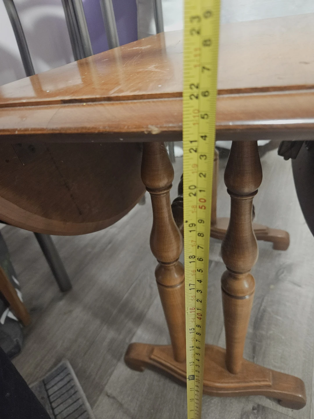 Wooden Drop Leaf Table - photo 3