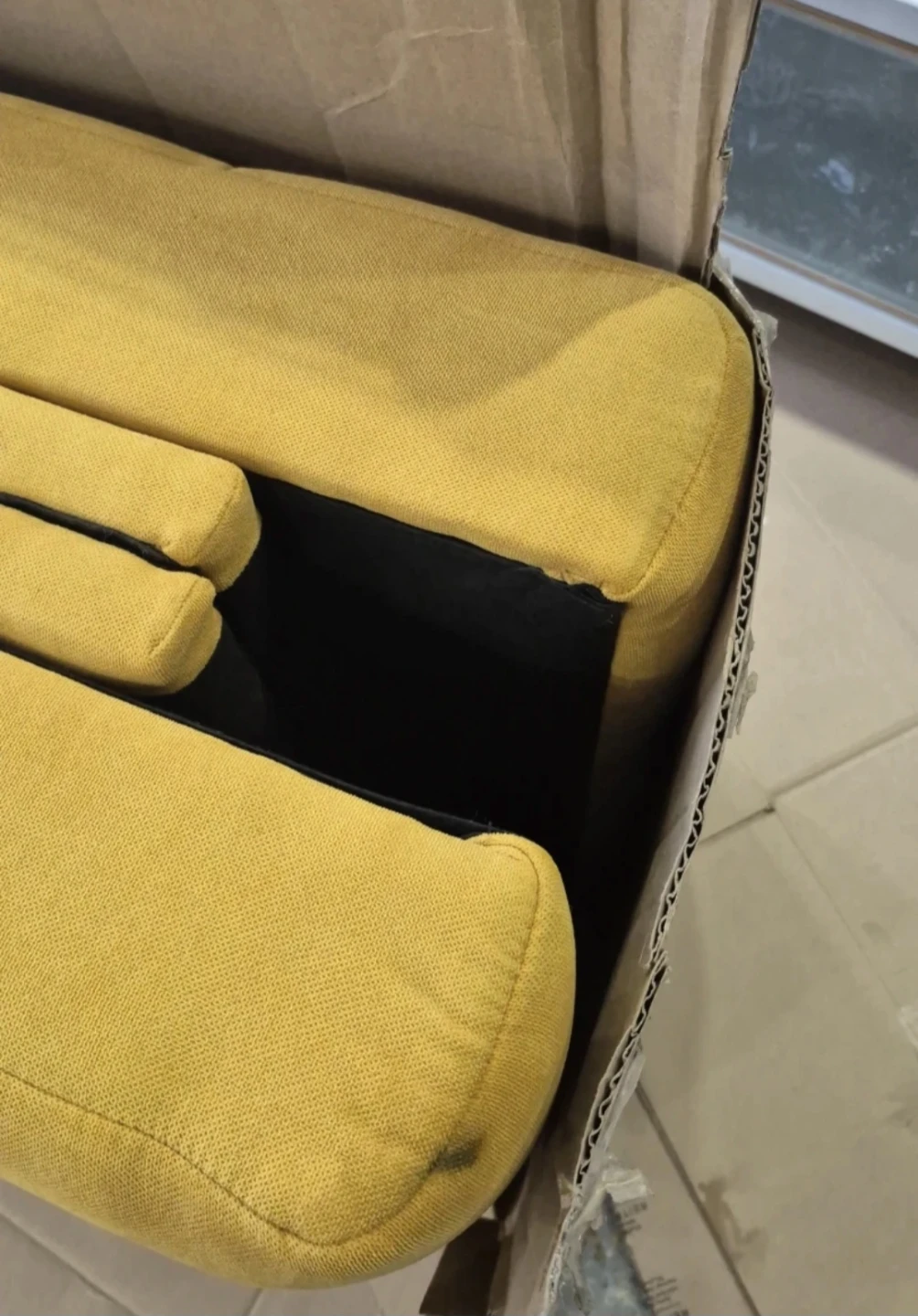 Yellow Tufted Sofa Bed ⚽️ - photo 5