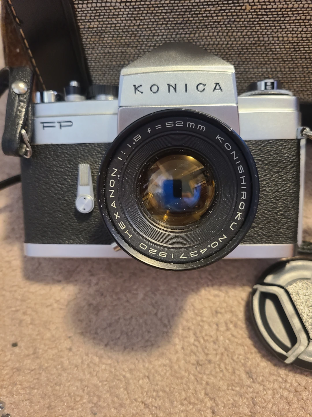 Konica FP Camera with Hexanon 52mm f/1.8 Lens
