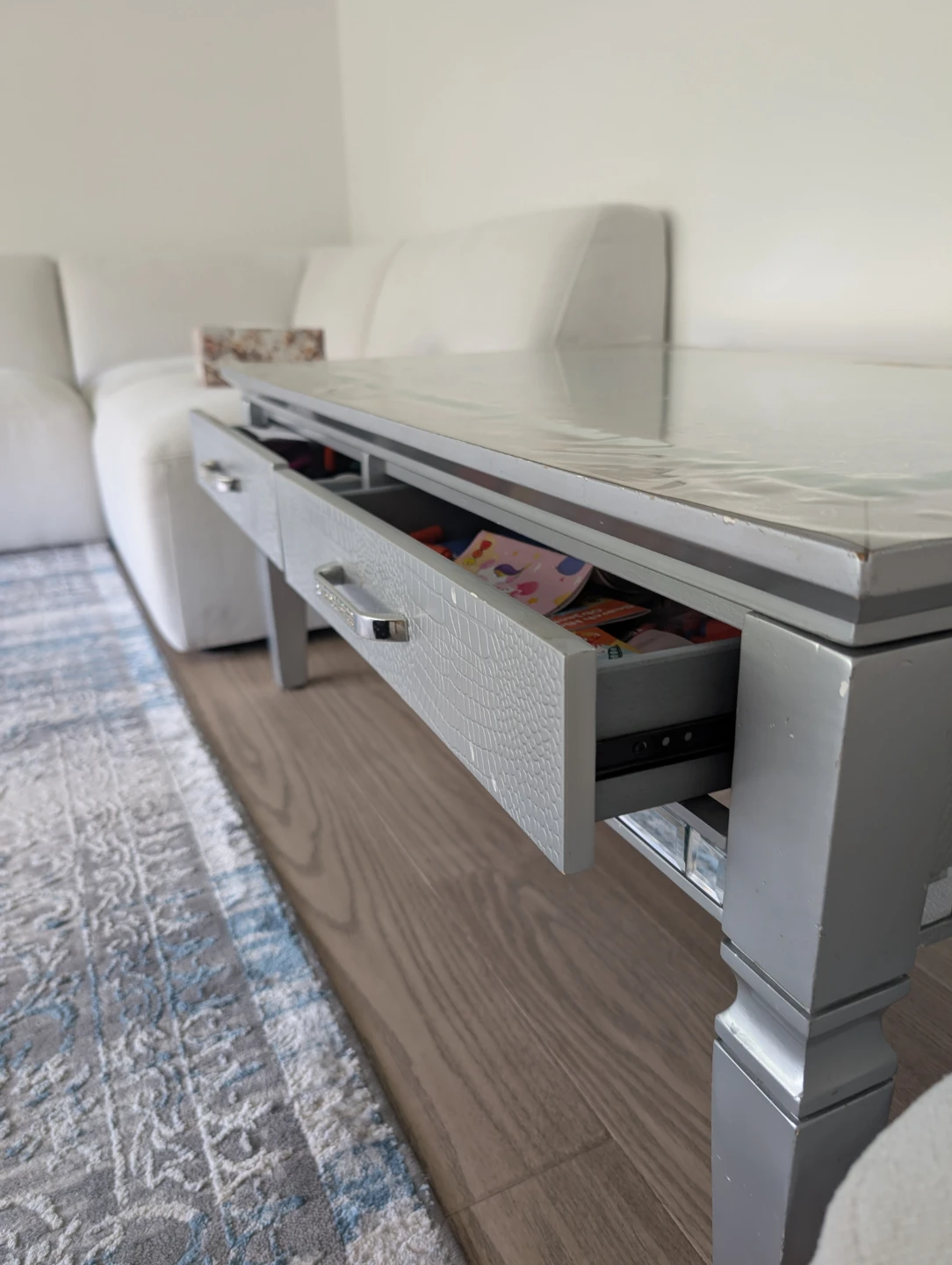 Coffee Table with Drawers - photo 2
