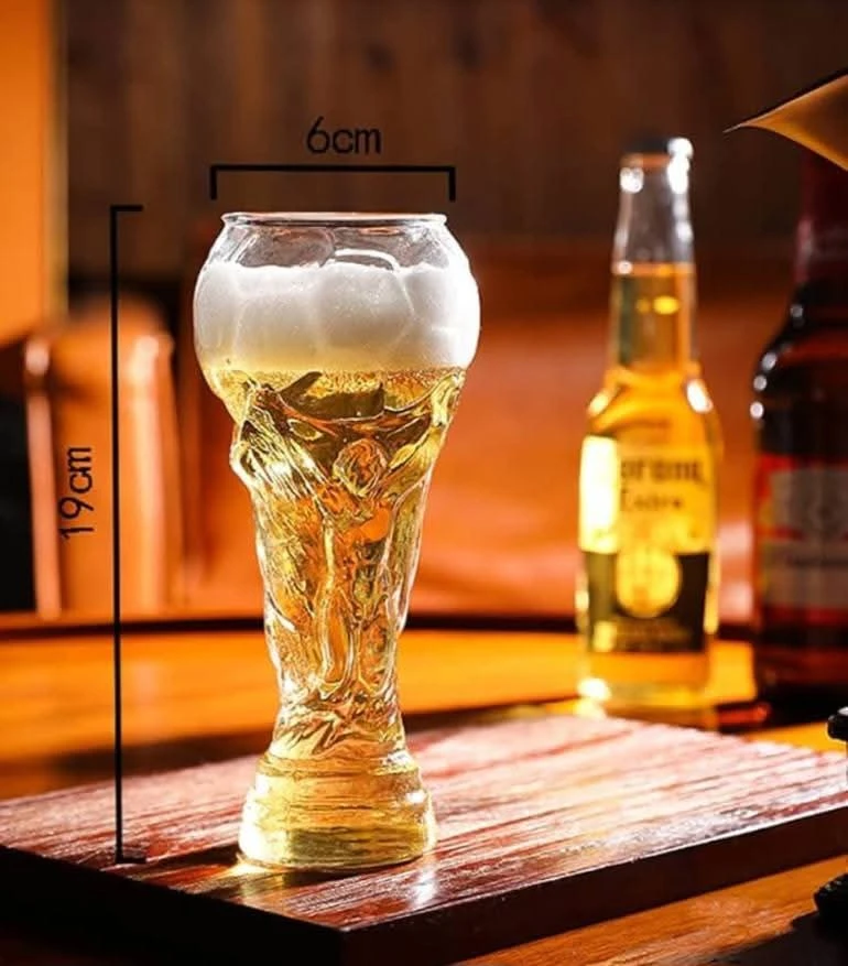 World Cup Trophy Beer Glass Goblet - Borosilicate Glass - photo 4