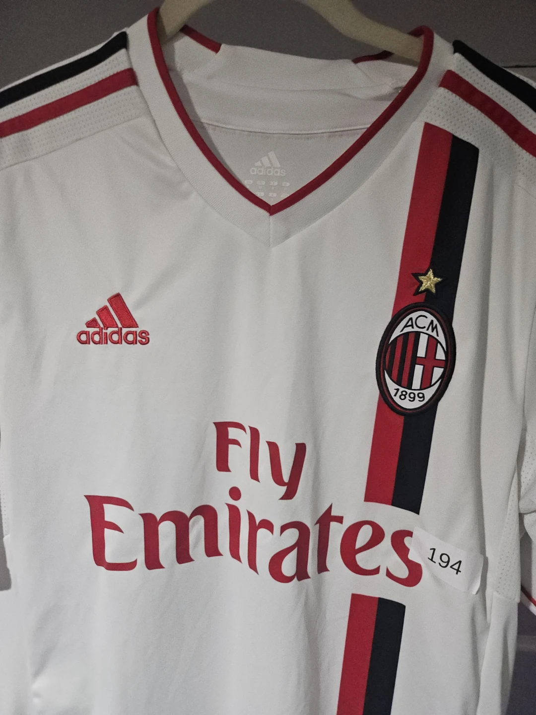 AC Milan Soccer Jersey Adidas Fly Emirates - photo 2