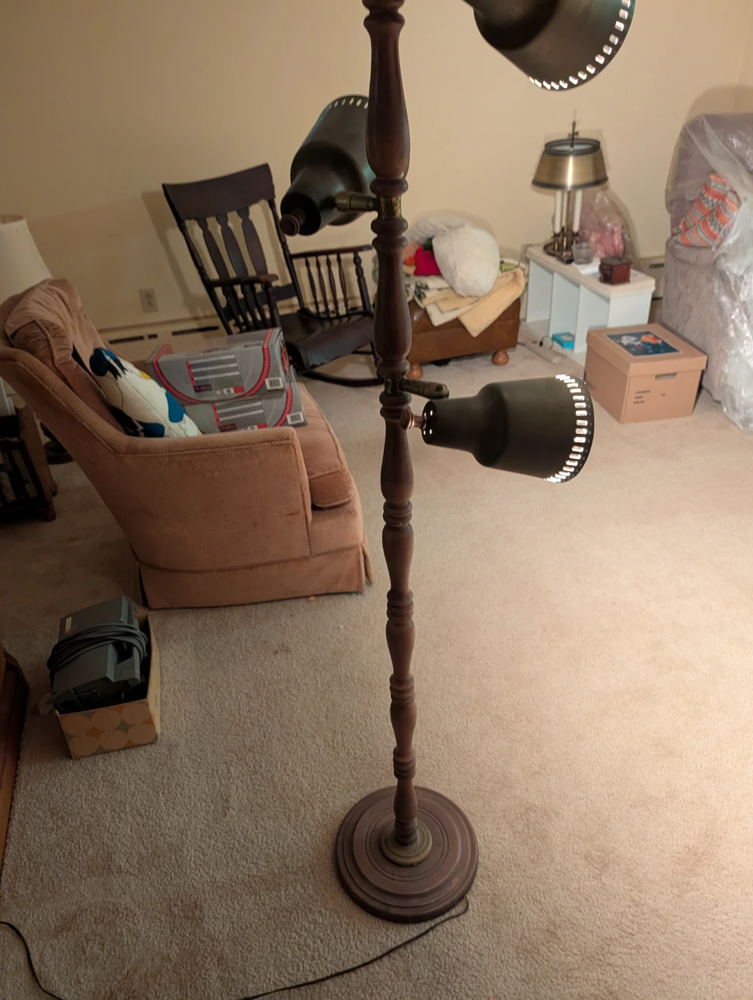Vintage 3-Head Floor Lamp