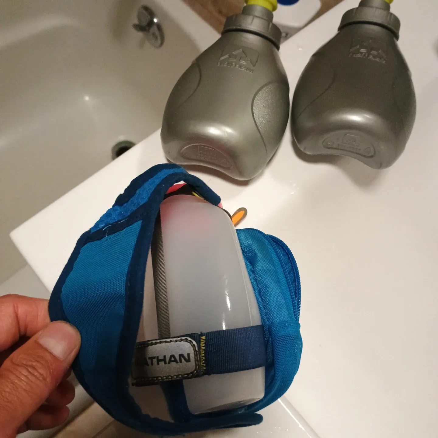 Nathan Running Hydration Belt with 2 Water Bottles