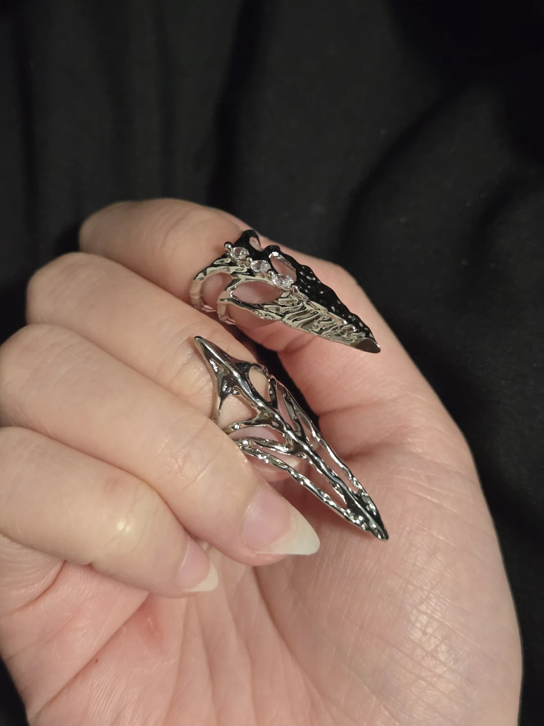 Silver Claw Nail Ring Set - photo 4