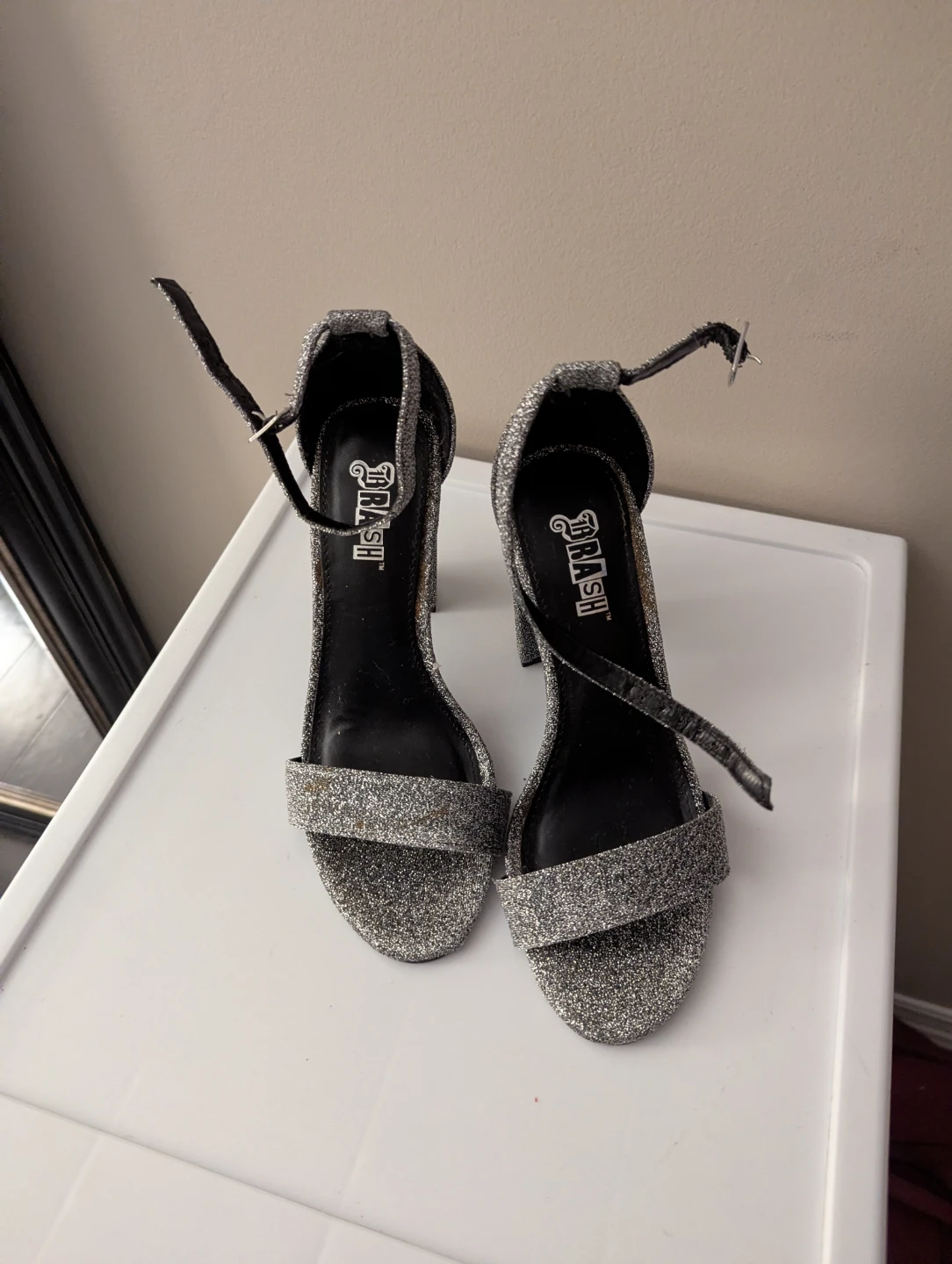 Glitter High Heel Sandals