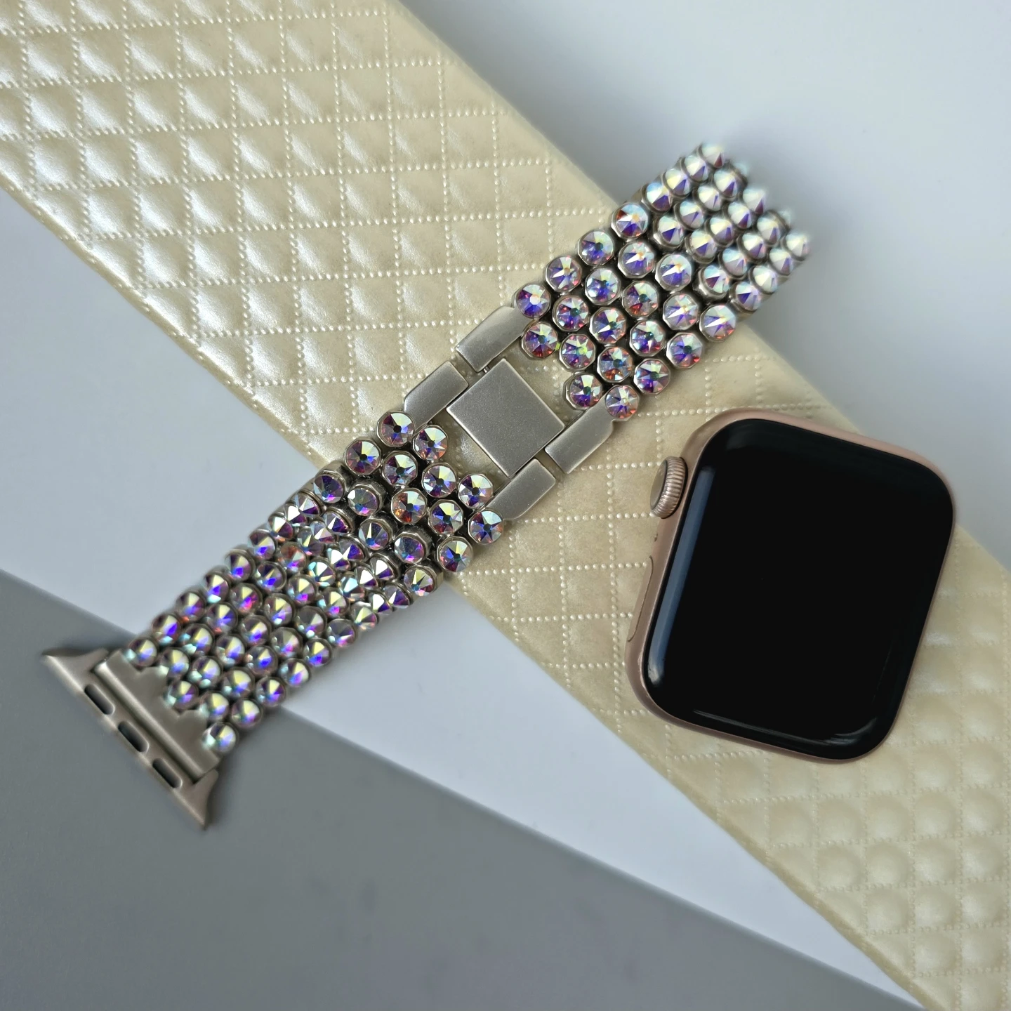 Apple Watch Band with Swarovski Aurora Borealis