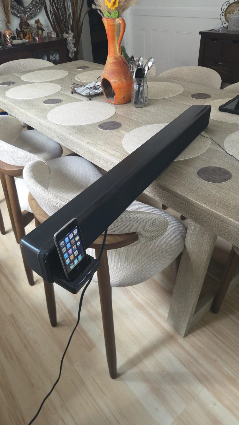 Black Soundbar with iPod Dock - photo 2