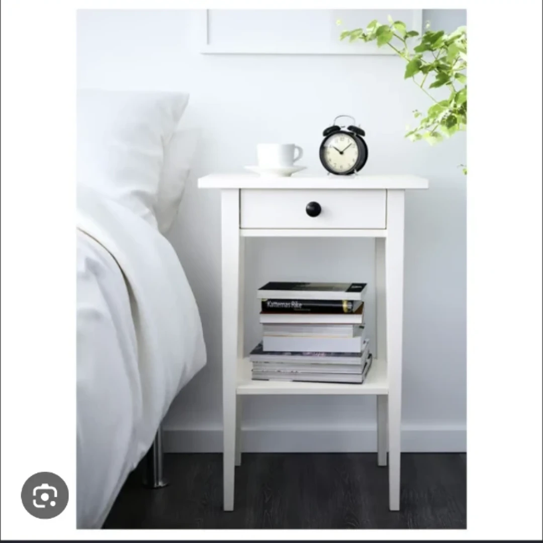 White IKEA Hemnes Nightstand (x2)