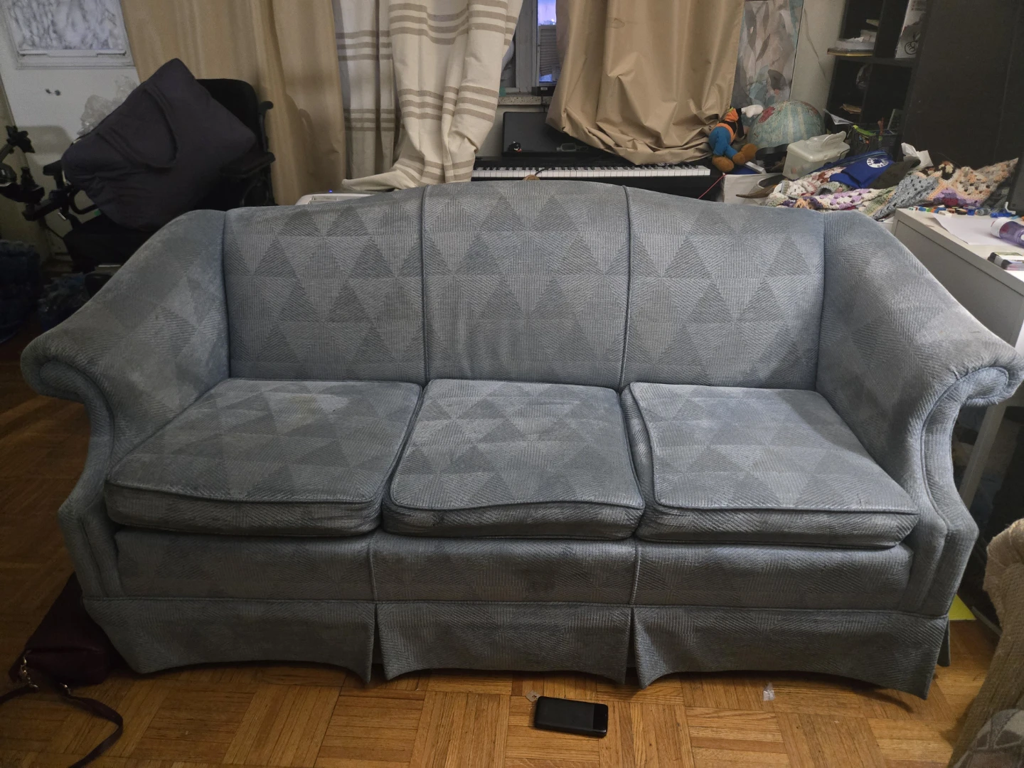 Grey Fabric Sofa