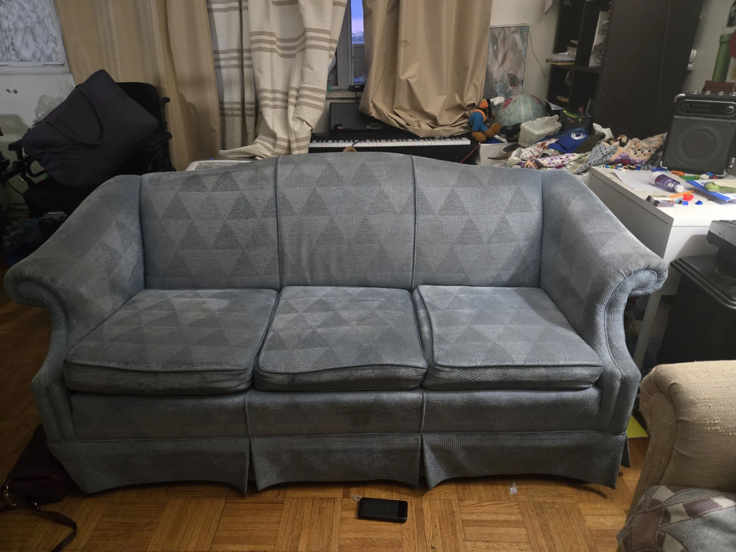 Grey Fabric Sofa - photo 2