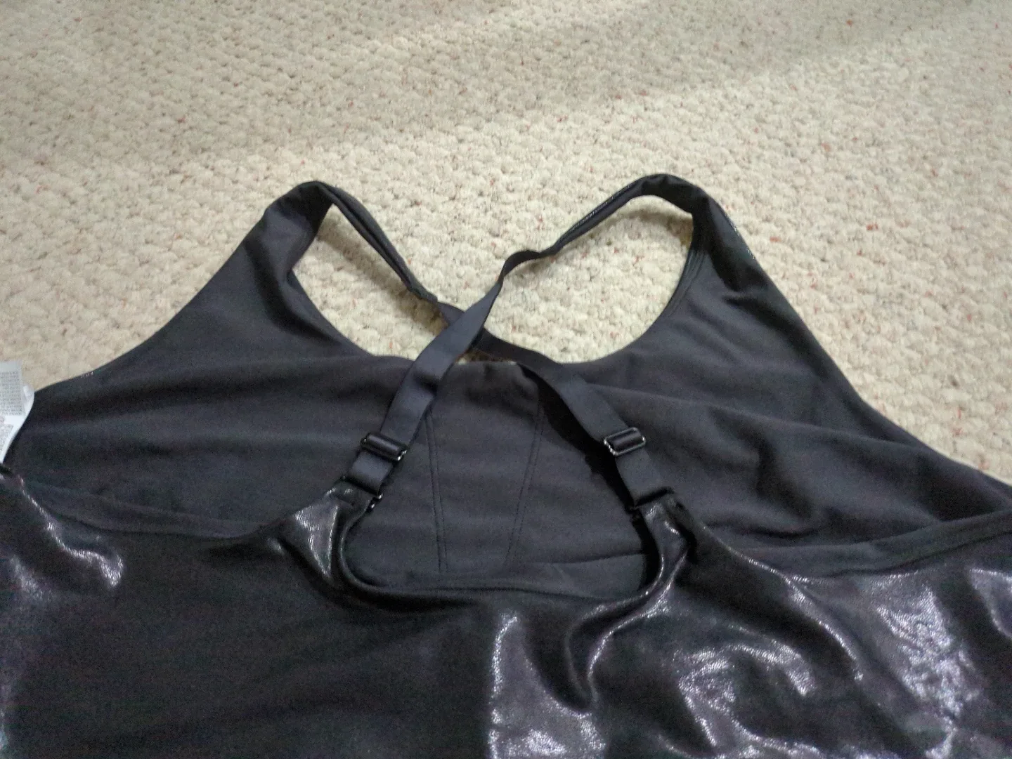 Black Sparkly Workout Top Size 3X - photo 2