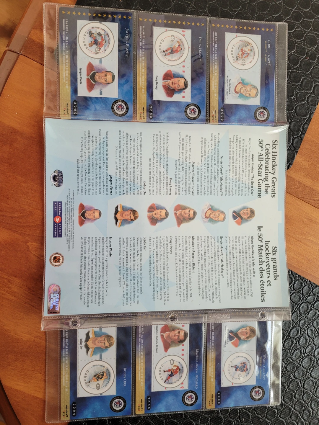 NHL All-Star Game Hockey Greats Stamp Collection - photo 3