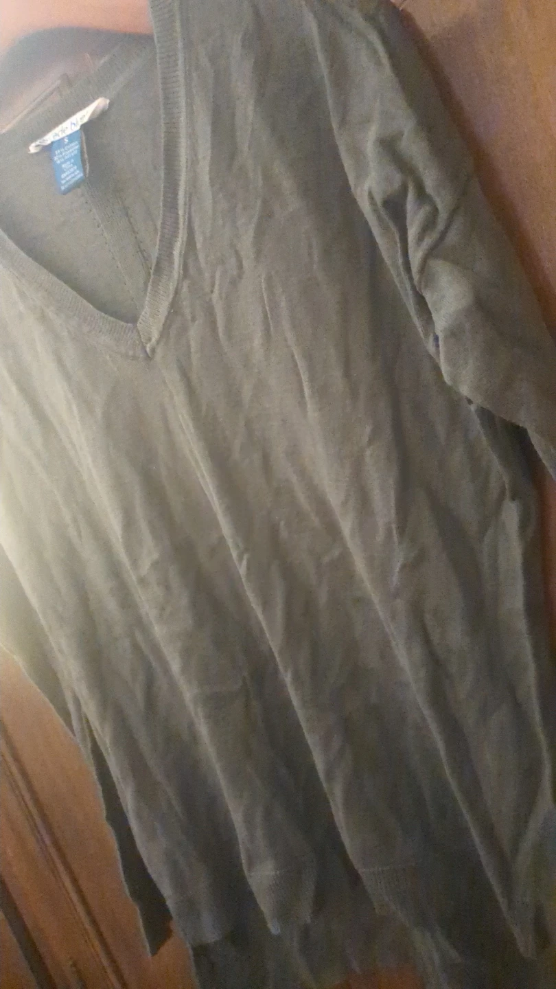 Cascade Blue V-Neck Sweater - Size S - photo 4