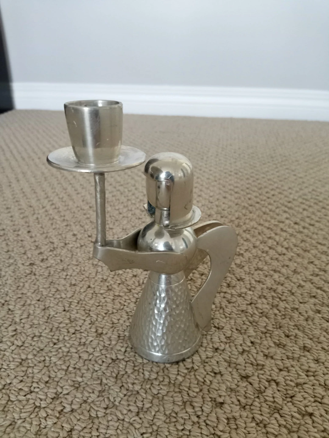 Vintage Banka Tin Angel Candle Holder ⚽ - photo 3