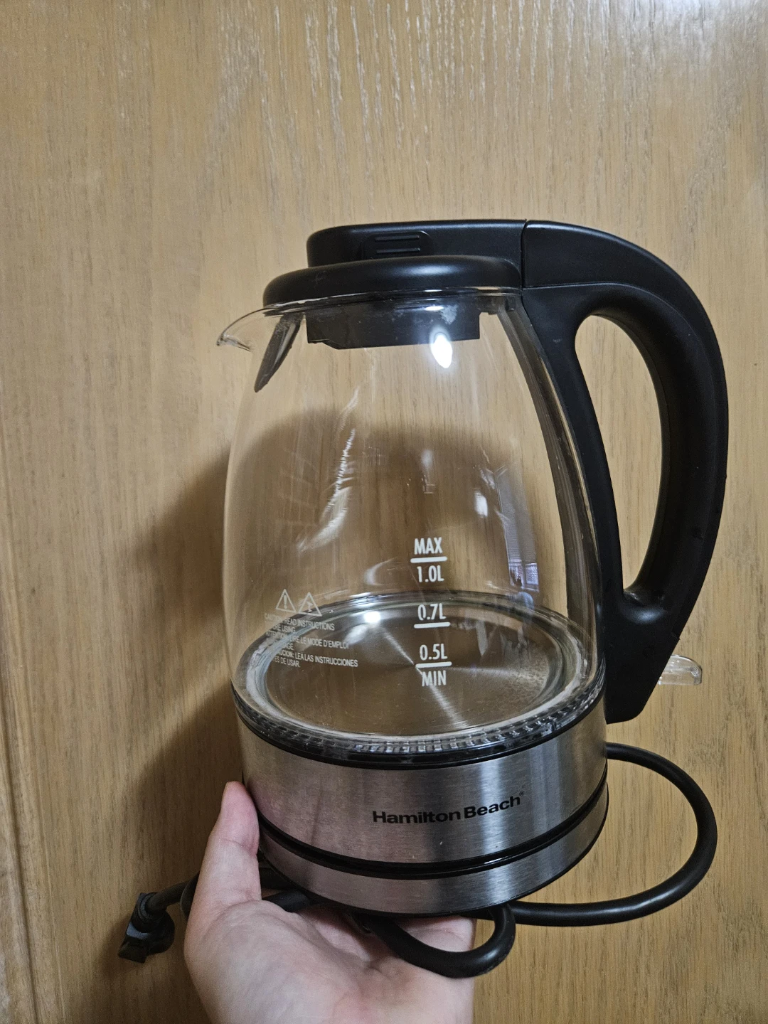 Hamilton Beach Electric Glass Kettle 1L - photo 2