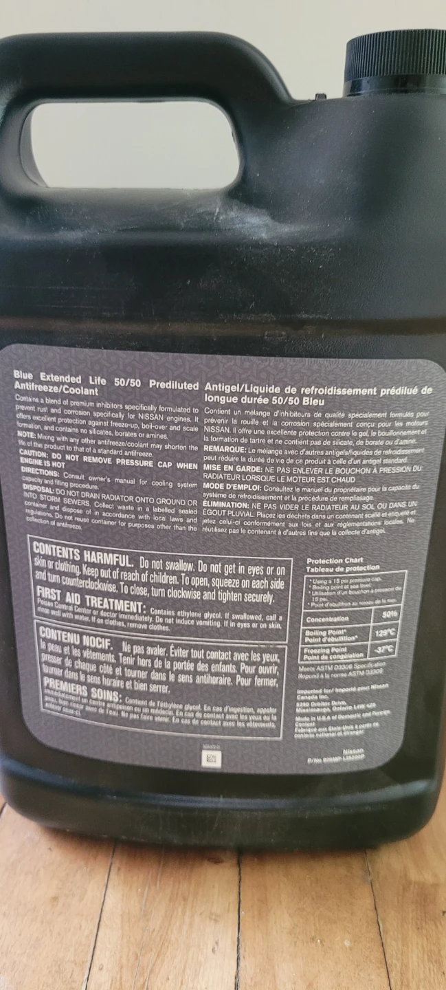 Nissan Blue Extended Life 50/50 Prediluted Antifreeze/Coolant - photo 3