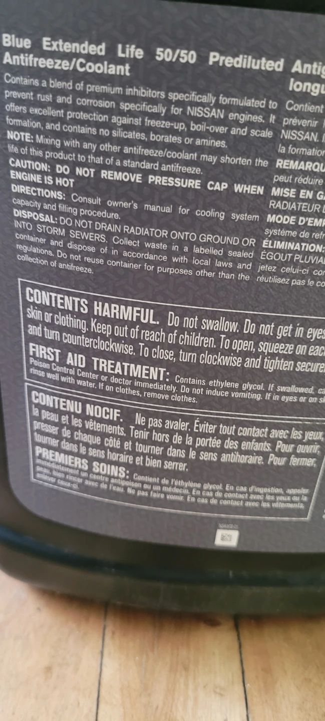 Nissan Blue Extended Life 50/50 Prediluted Antifreeze/Coolant - photo 4