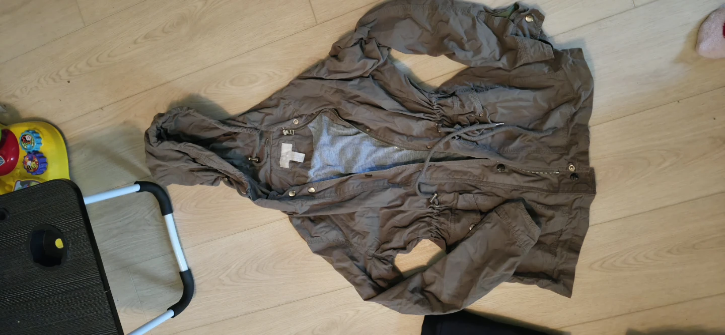 Forever 21 Olive Green Drawstring Anorak Jacket