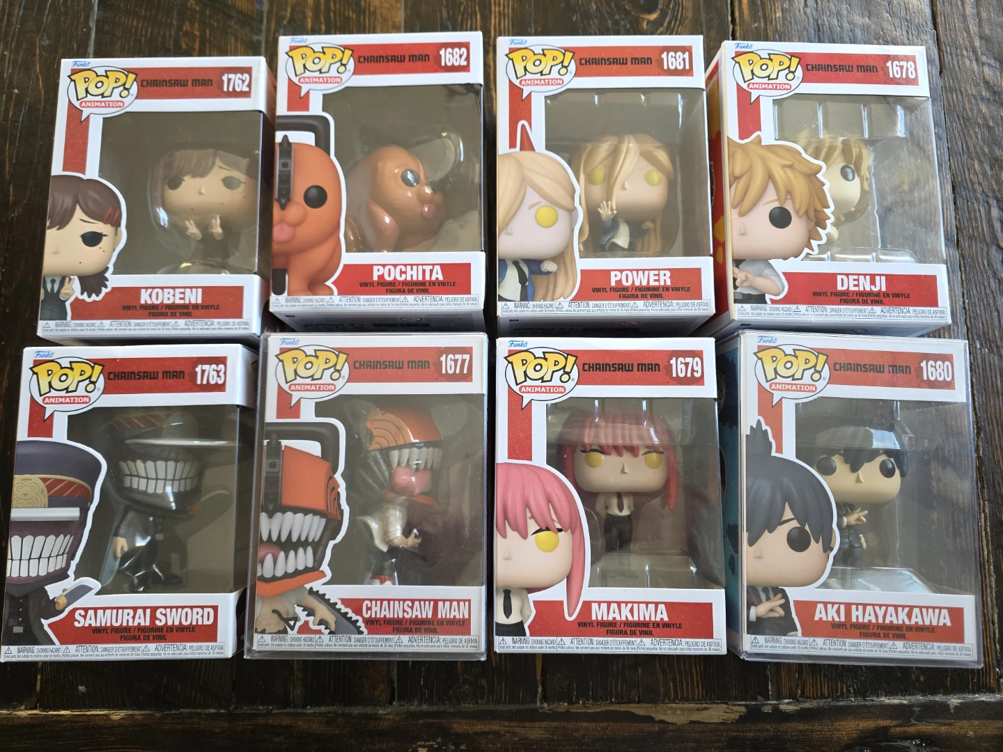 Funko Pop Chansaw Man Lot Of 8