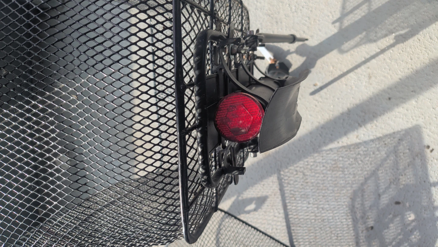Bike Rear Rack with Basket and Reflector and Mud Guard - photo 4