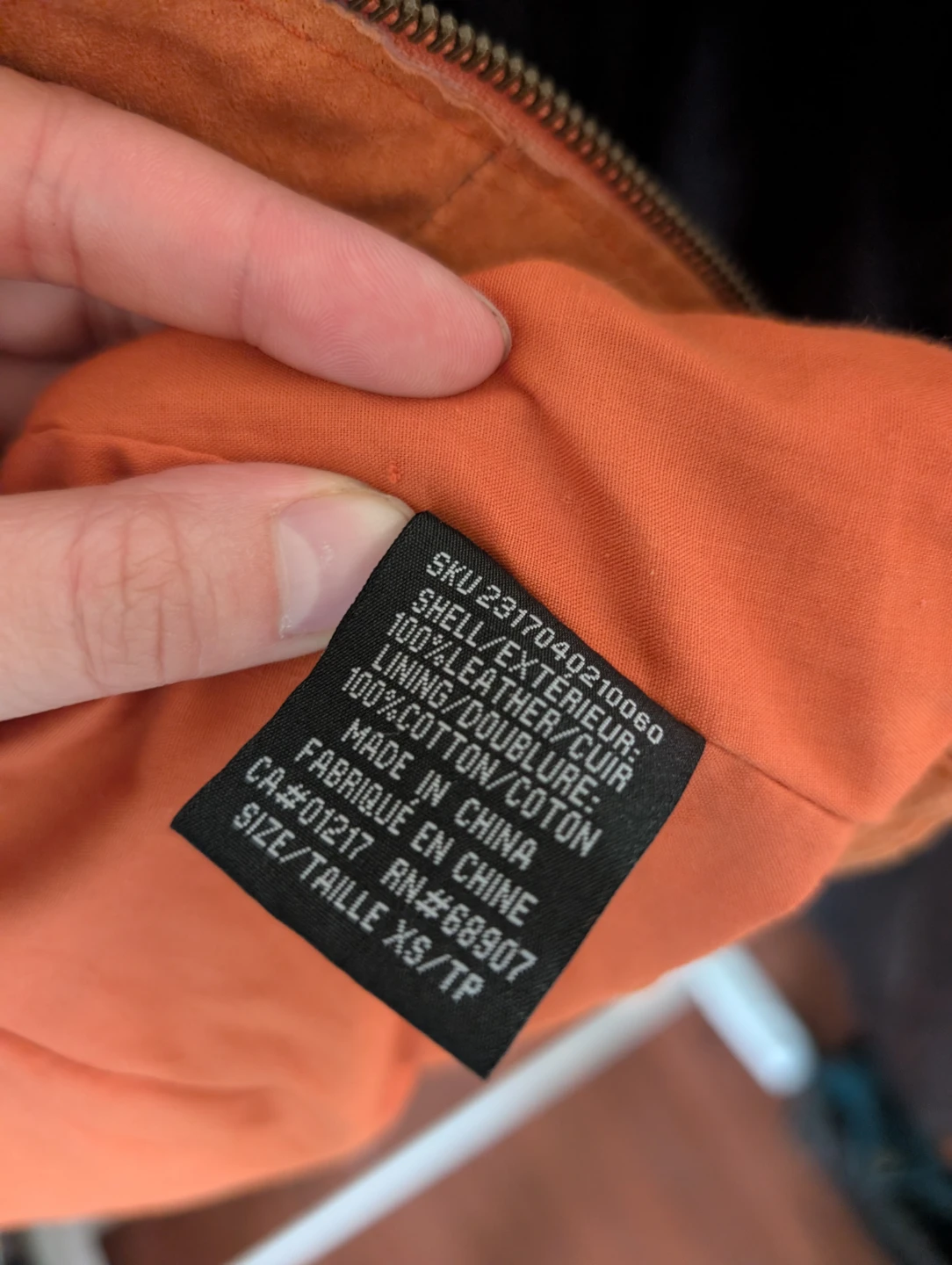 Le Château Orange Suede Jacket XS/TP - photo 3